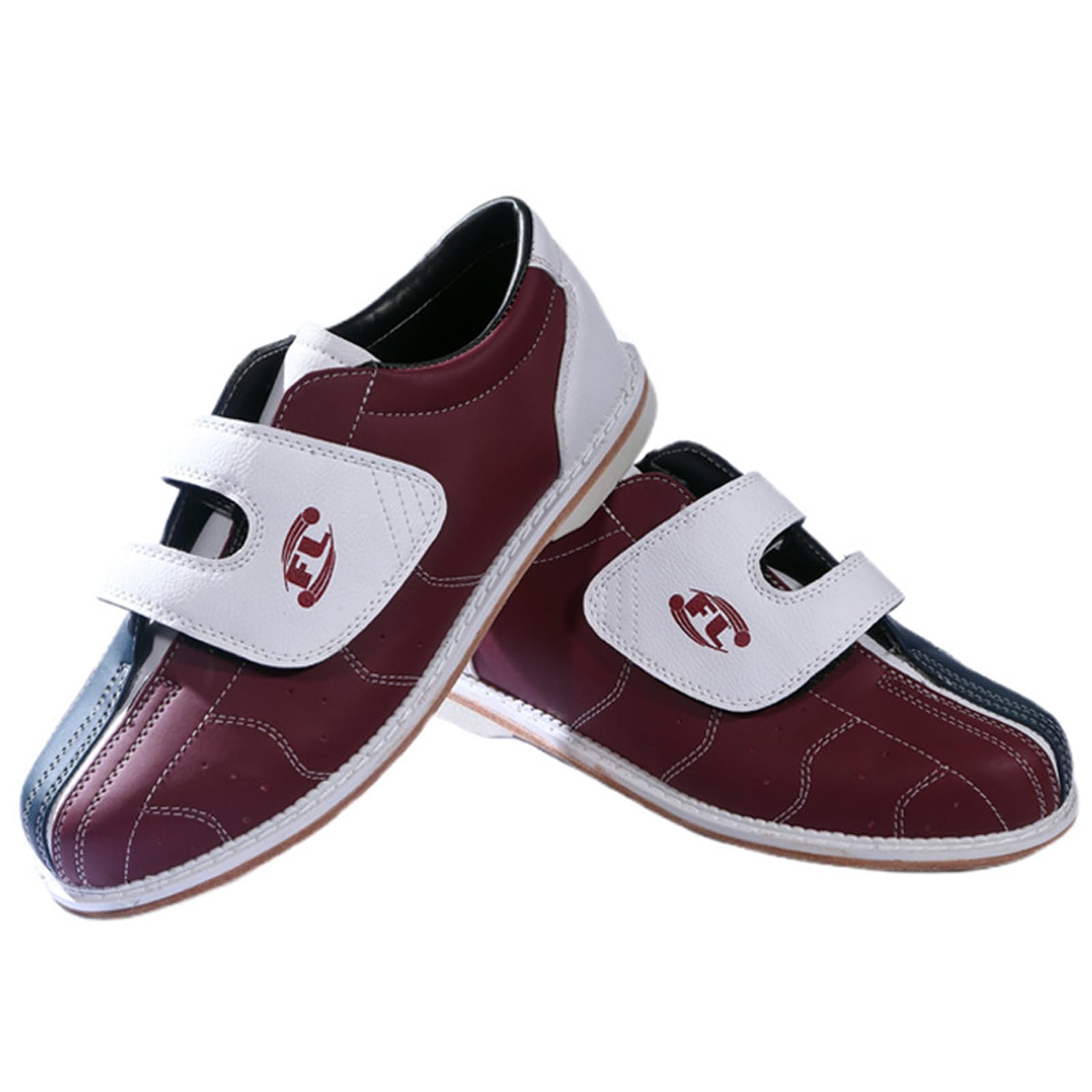 SDEQA Herren-Bowlingschuhe, leichte Bowling-Sneaker aus Leder, modische Bowling-Sneaker