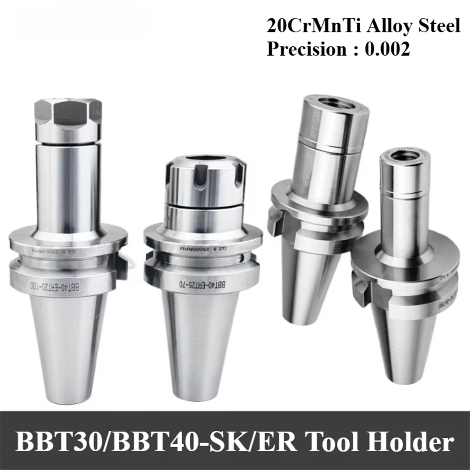 Precisione 0,002 mm BBT30 BBT40 BT30 BT40 SK10/16 ER16 ER20 ER25 ER32 Portautensili Mandrino per tornio Mandrino CNC ad alta velocità Portautensili Portautensili per Fresatura(BBT30-SK16-90)