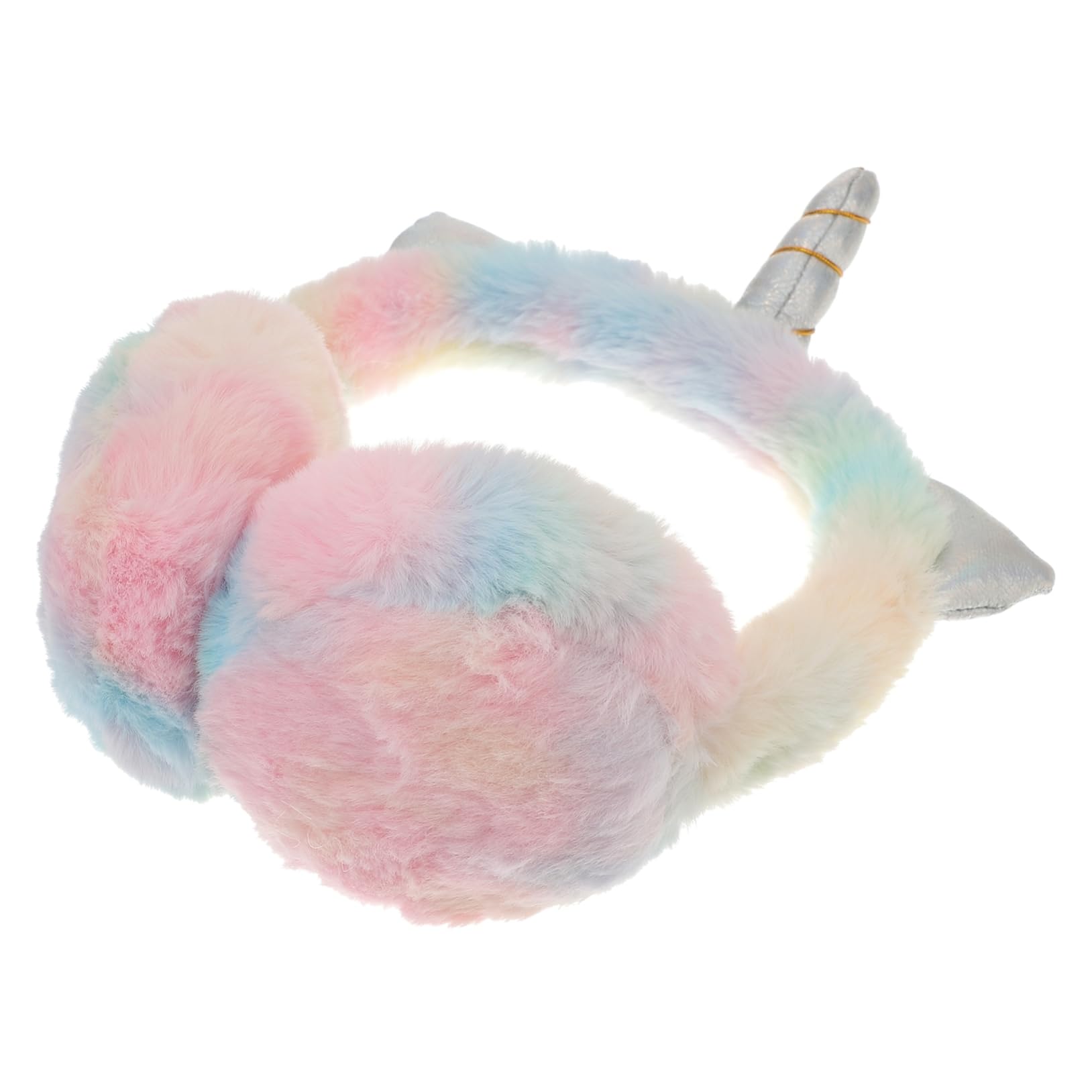 PartyKindom Unicorn Earmuff Cute Gradient Color Ear Warmers for Winter Comfortable and Soft Ear Covers for Boys for Cold Weather Design