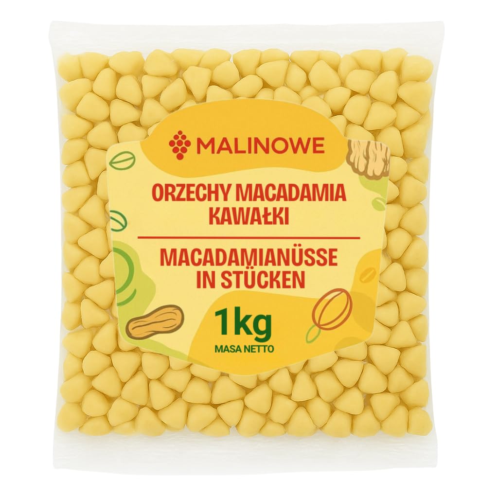 Malinowe Macadamianüsse in Stücken 1kg Macadamia Nusse