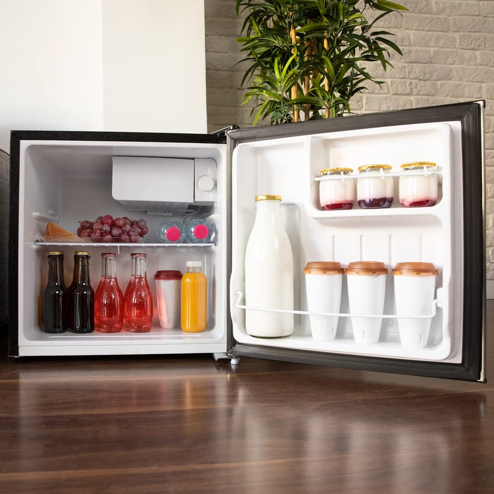 Cecotec Mini Frigo GrandCooler 20000 SilentCompress Black 46 L Porte Réversible Petit Congélateur