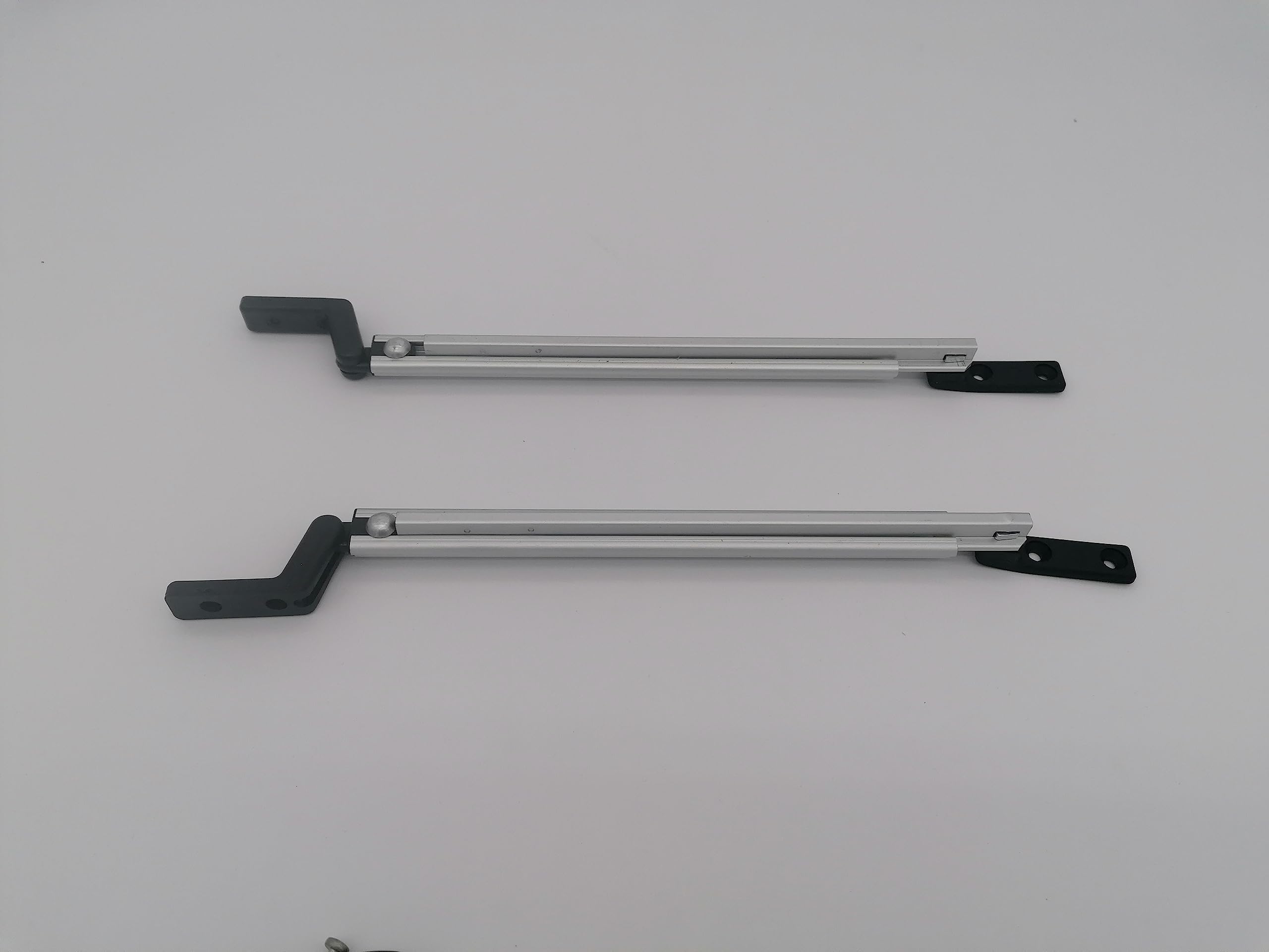 CR-MOESANCO® Kit Compases Derecho + Izquierdo para Caravana, Brazo para Ventana Autocaravana Soporte Sujeción Soporte Elevación sin Cierre (275mm)