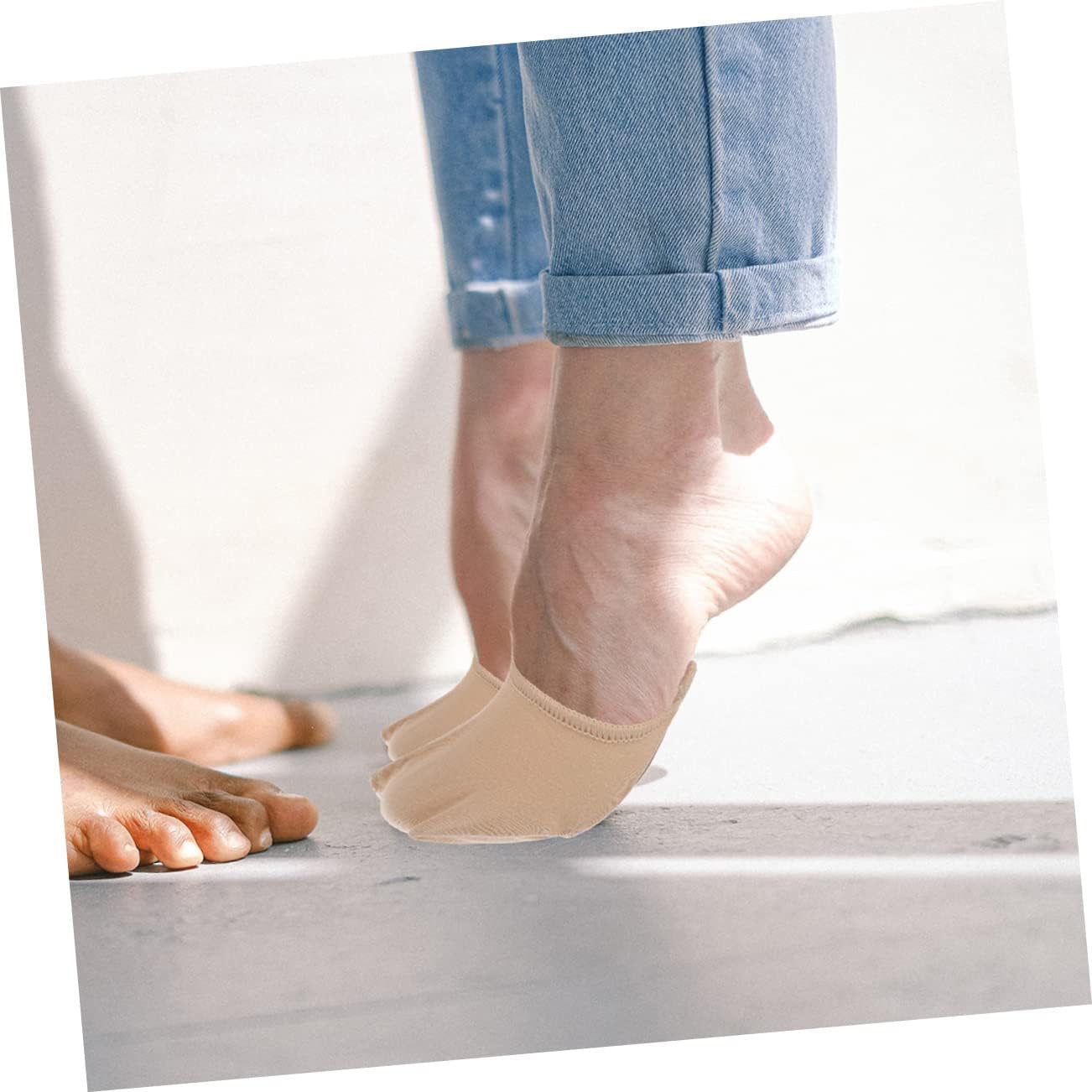 Healeved 20pairs High Heel Toe Pads Women Half Socks Toe Socks Comfort Support Pain Relief