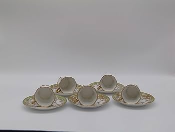 オールドノリタケ　　エナメルビジュー　金盛上　アールヌーボー　カップ＆ソーサー 里帰り オールドノリタケ RCマーク エナメルビジュー 金盛上