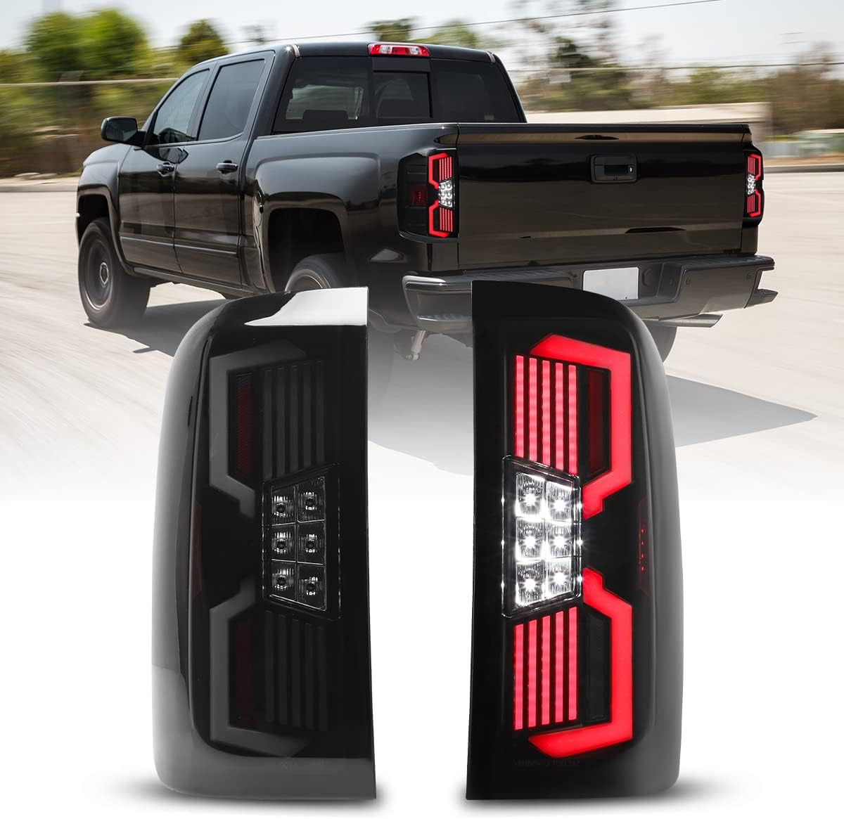 Nixon Offroad Led Tail Lights Assembly for 20142018 Chevy