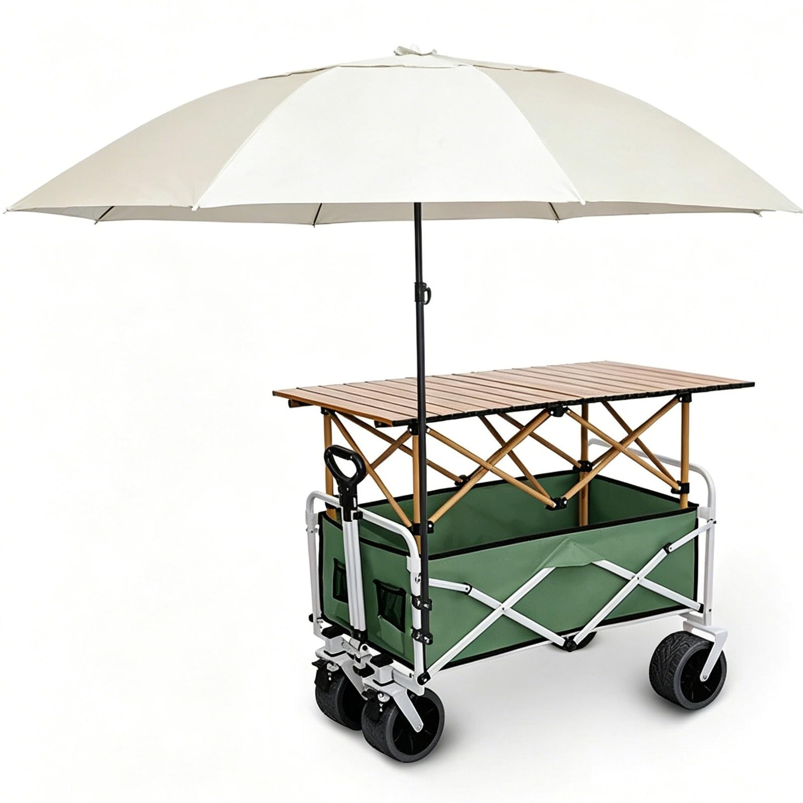 Carrito plegable con toldo portátil para exhibiciones y mercadillos