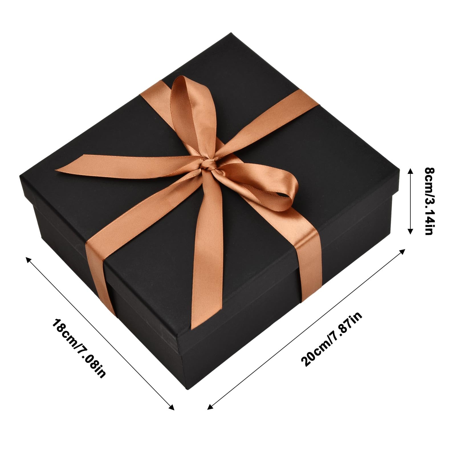 Emballage Cadeau Luxe Boîte Cadeau Or Rose 33x26x11.5cm - Couvercle Magnétique - Mariage, Noël Boîtes Cadeaux