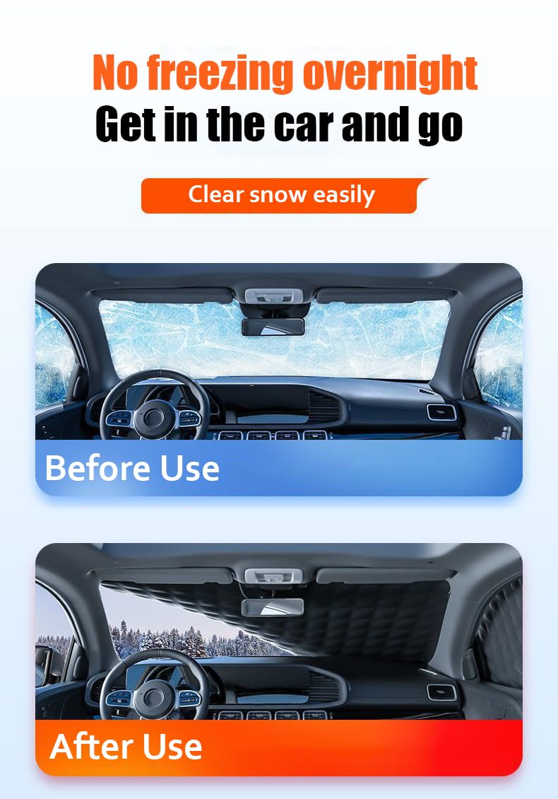 Frontscheibenabdeckung Scheibenabdeckung für A3 8V 2012-2020 Hatchback, Auto Windschutzscheibenabdeckung Winter Sonnenschutz Gegen EIS Frost Schnee