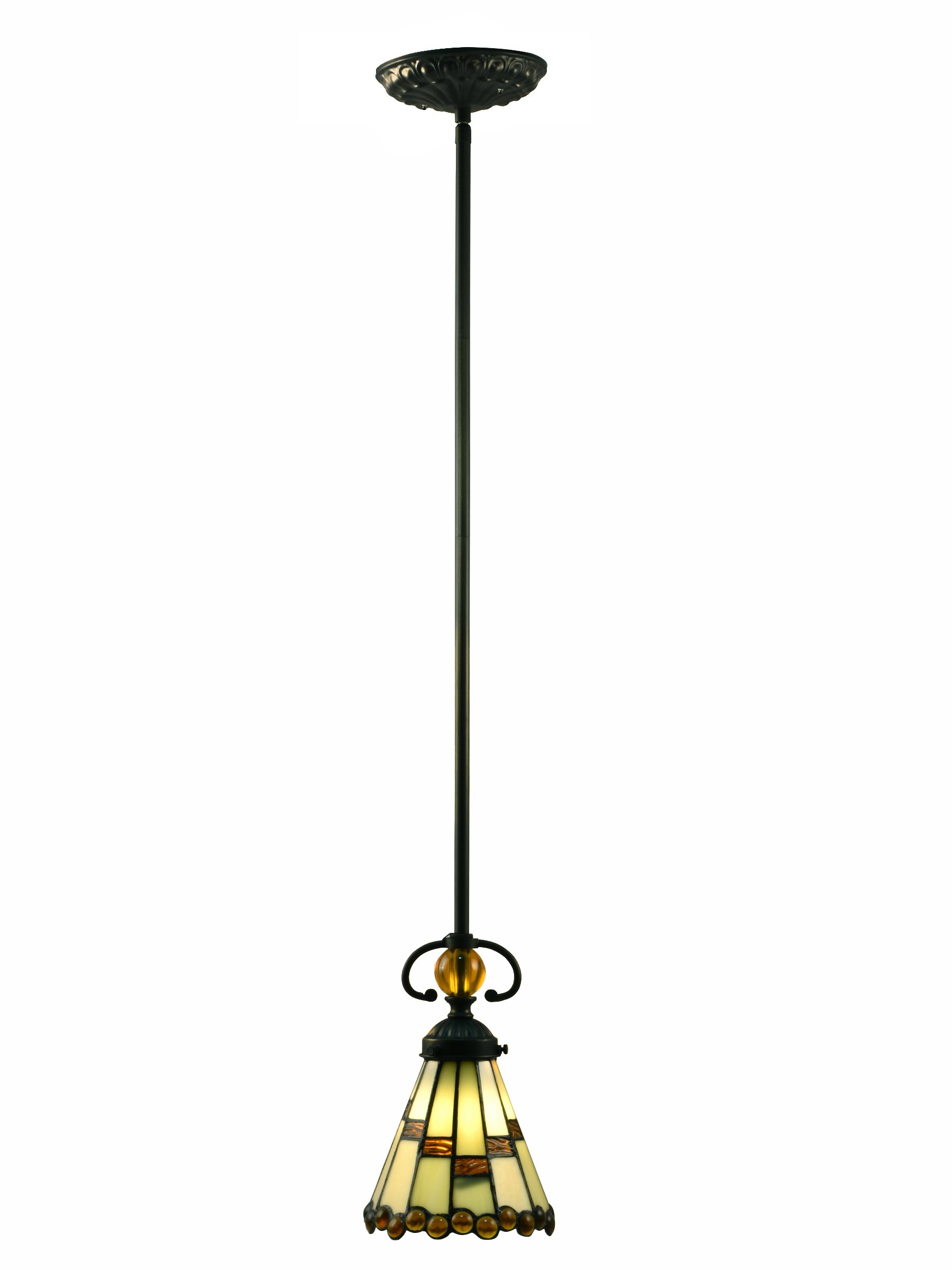 Springdale STH15098LED Jerome LED Tiffany Mini Pendant, Tiffany Bronze