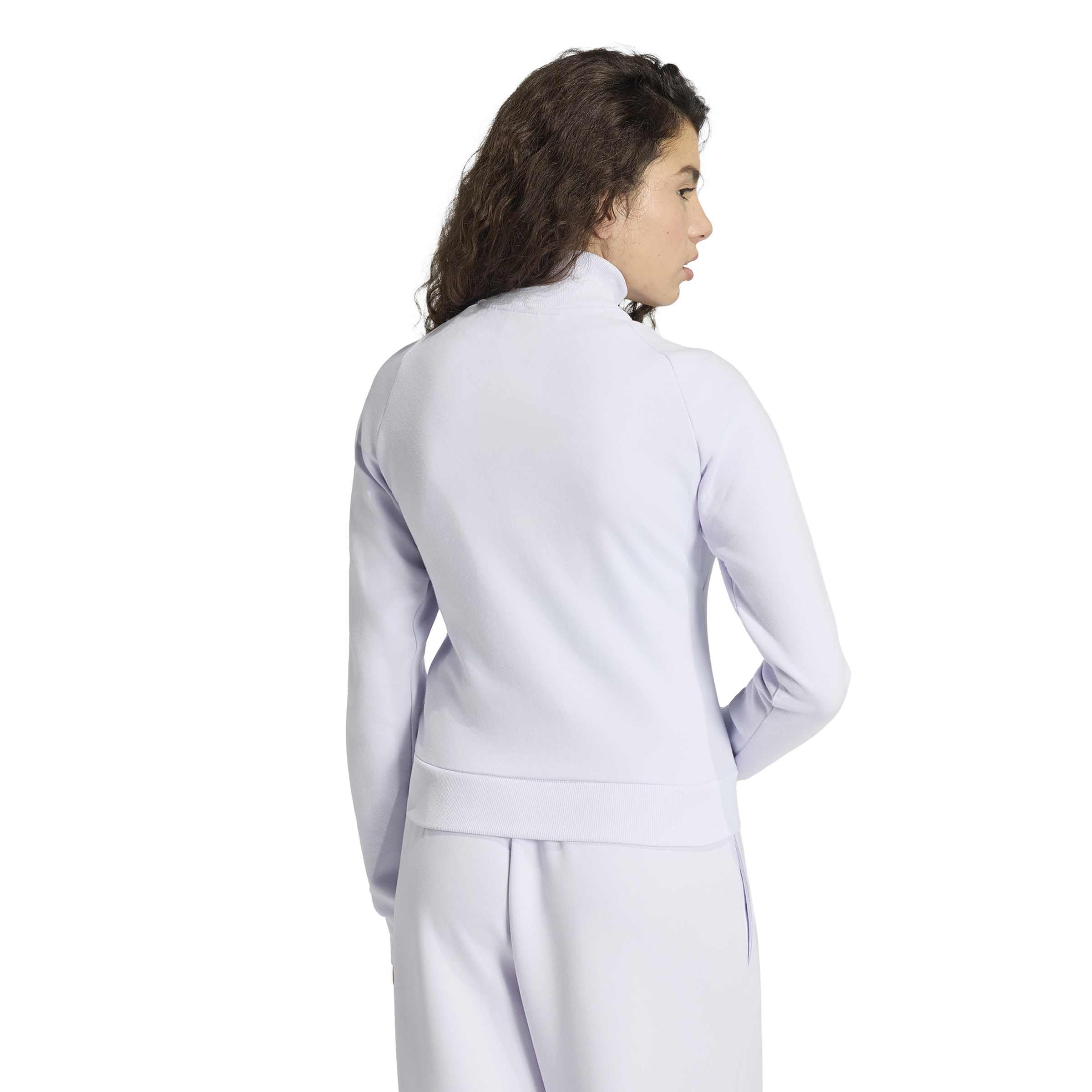 adidas Kobiety Soft Lux Slim Track Top Sweatshirt, Frozen Purple, S