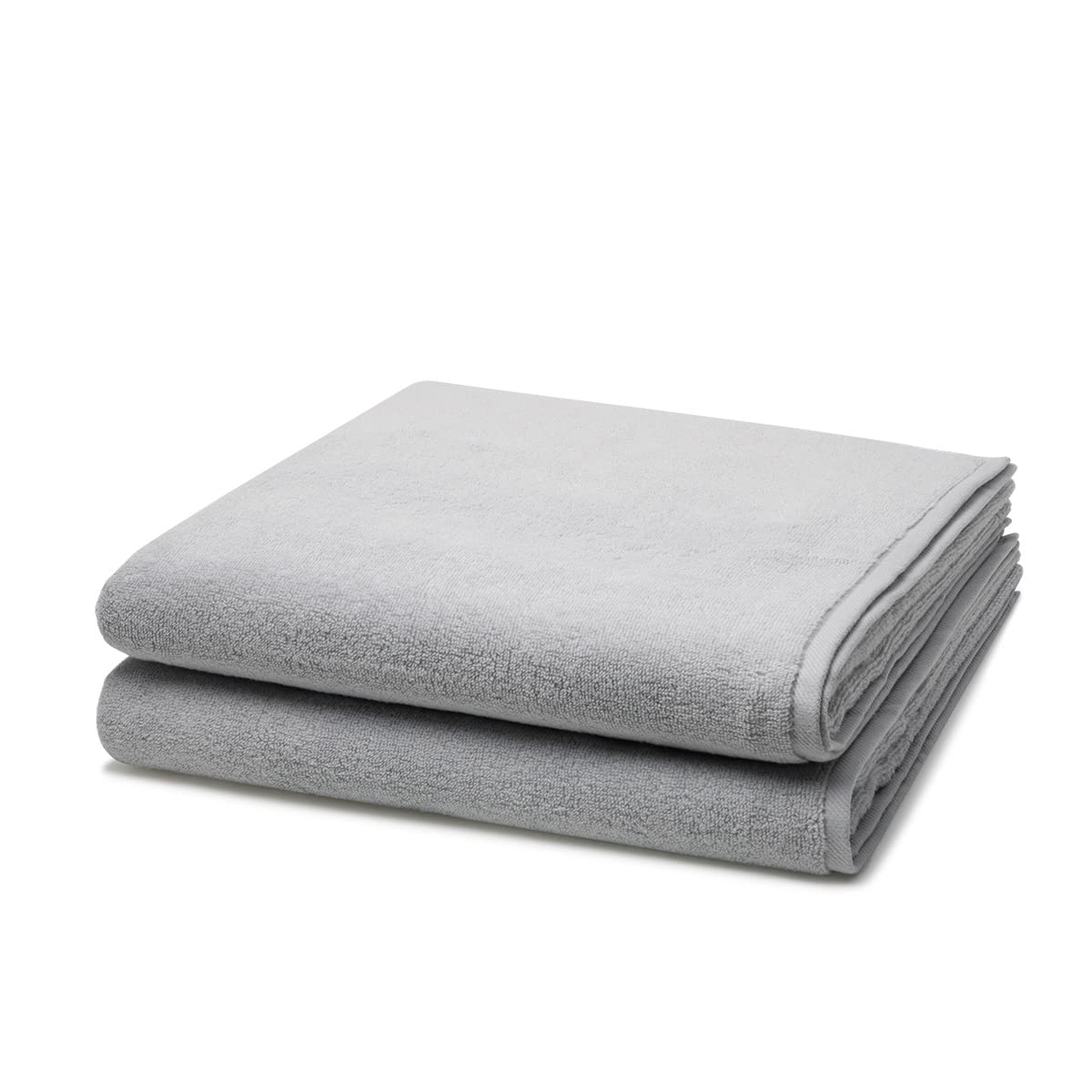Ross - 2 teiliges Frottier-Set - Sensual Skin (2 X Duschtuch im Set) - 500 g/m2 - Baumwolle - Walkfrottee - saugstark - weich und flauschig - Chrom