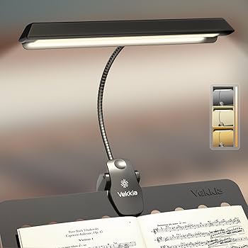 Klarlight Music Stand Light Clip On, USB Rechargeable Piano Lamp, Flexible USB Clip Light 3