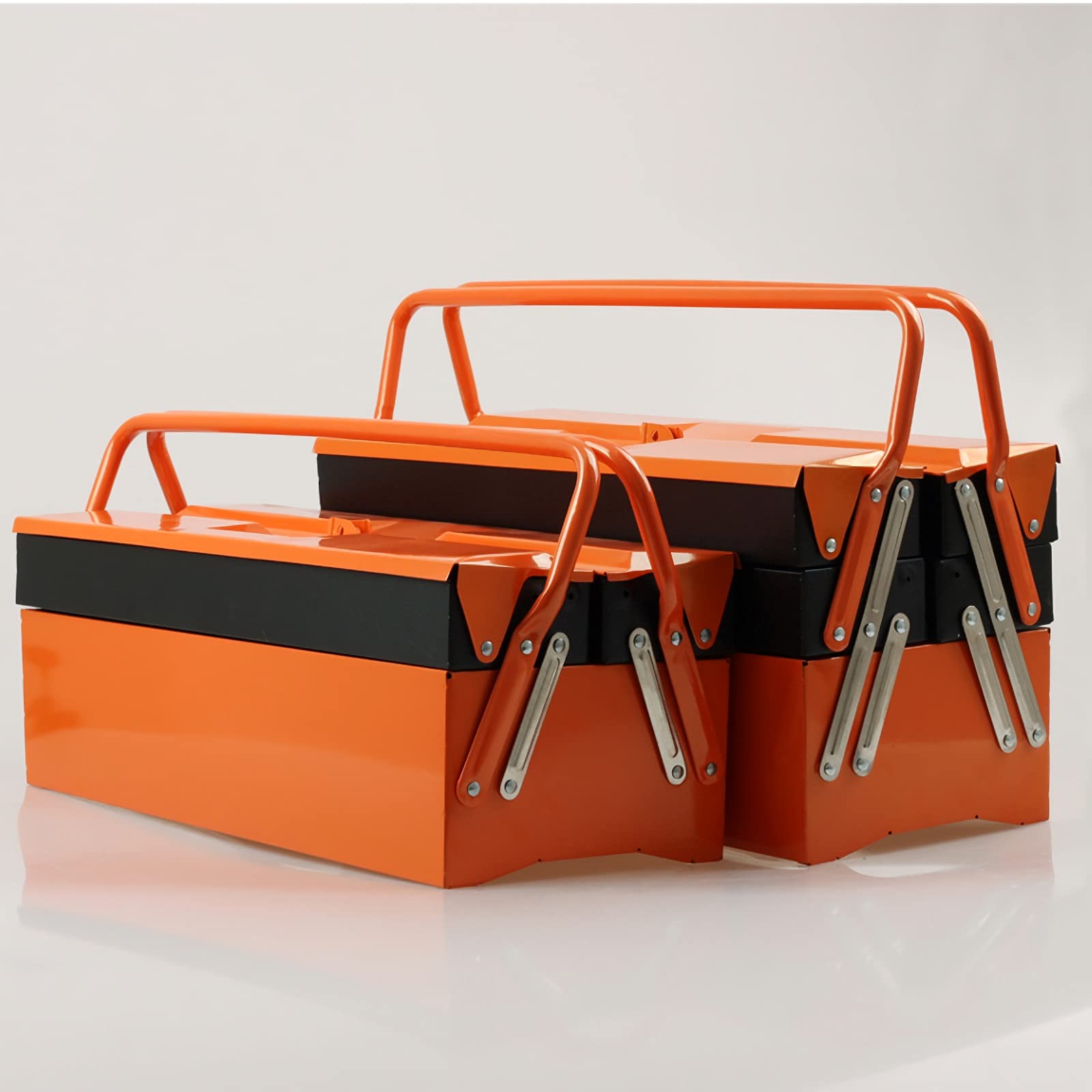 Cassetta Portautensili Cassa utensili in ferro pieghevole multi-strato riparazione portatile Case elettricista per uso domestico Organizzatori hardware per uso domestico e cassapancio portatile Casset