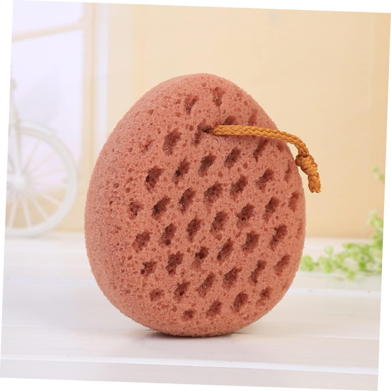 FRCOLOR 4pezzi Spugne Esfolianti Per Doccia Spugna Per Bagno Accessori Per Bagno Per Casa Università e Hotel Casuali Facili Da Appendere e Asciugare