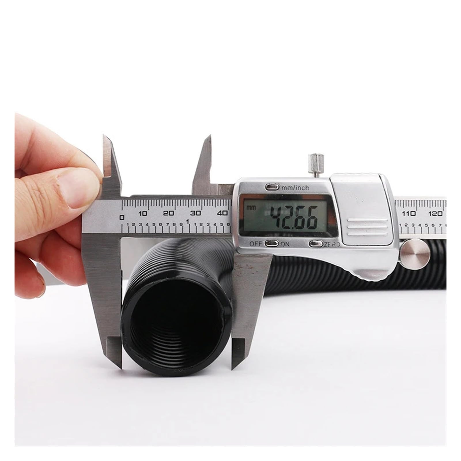 Manguera de rosca for aspiradora, pajitas de fuelle interior de 35mm/exterior de 42mm, tubo suave Flexible duradero, tubo de aspiradora de repuesto negro(Black-10m (35mm))