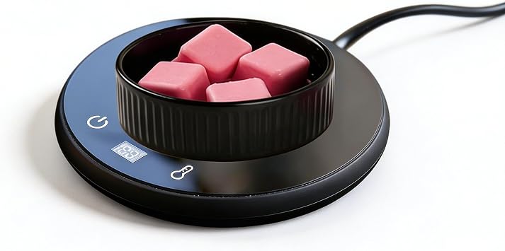 Wax Melt Warmer with Timer, 3-in-1 Candle Warmer, Electric Wax Melter for Scented Wax Cubes, Jar Candles & Essential Oils, 3 Temperature Settings, 8H Auto Shut Off, Black