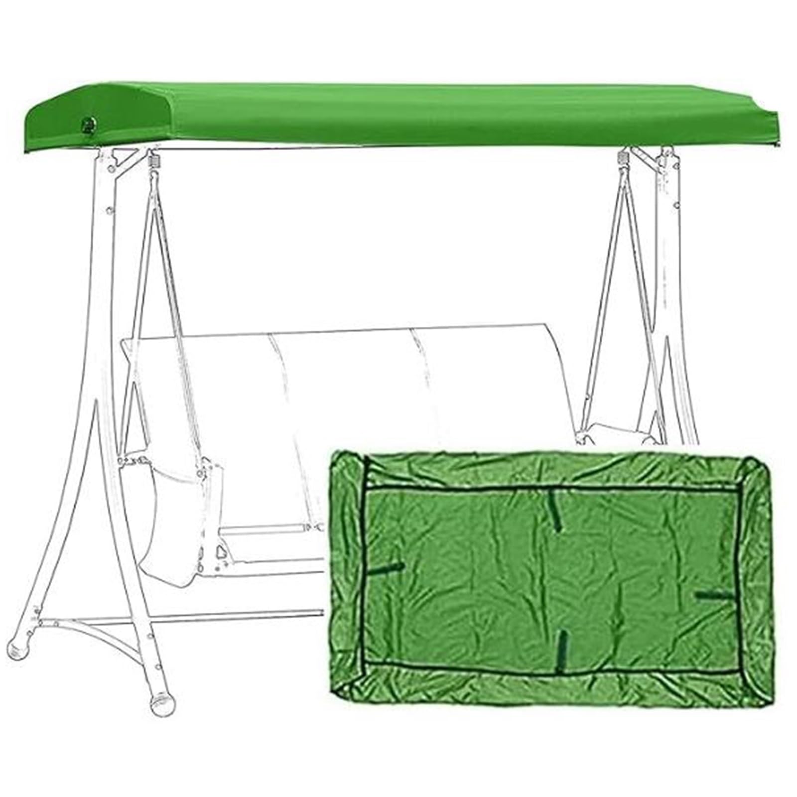 Toit de rechange pour balancelle de jardin 3 places pour créer un coin d'ombre sur la terrasse