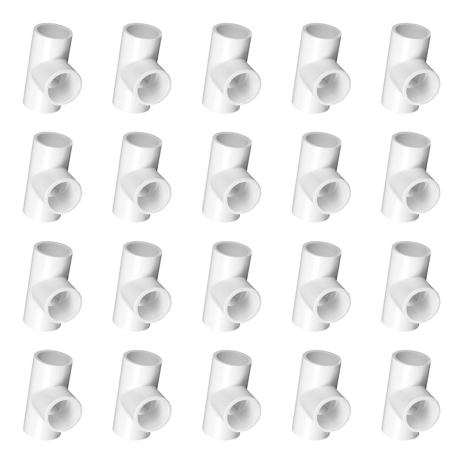 20Pcs Multifunction Adapter Flexible PVC Pipe Fitting Upgrades for Modulars Storage Racks & Garden Structures Safe PVC Connectors