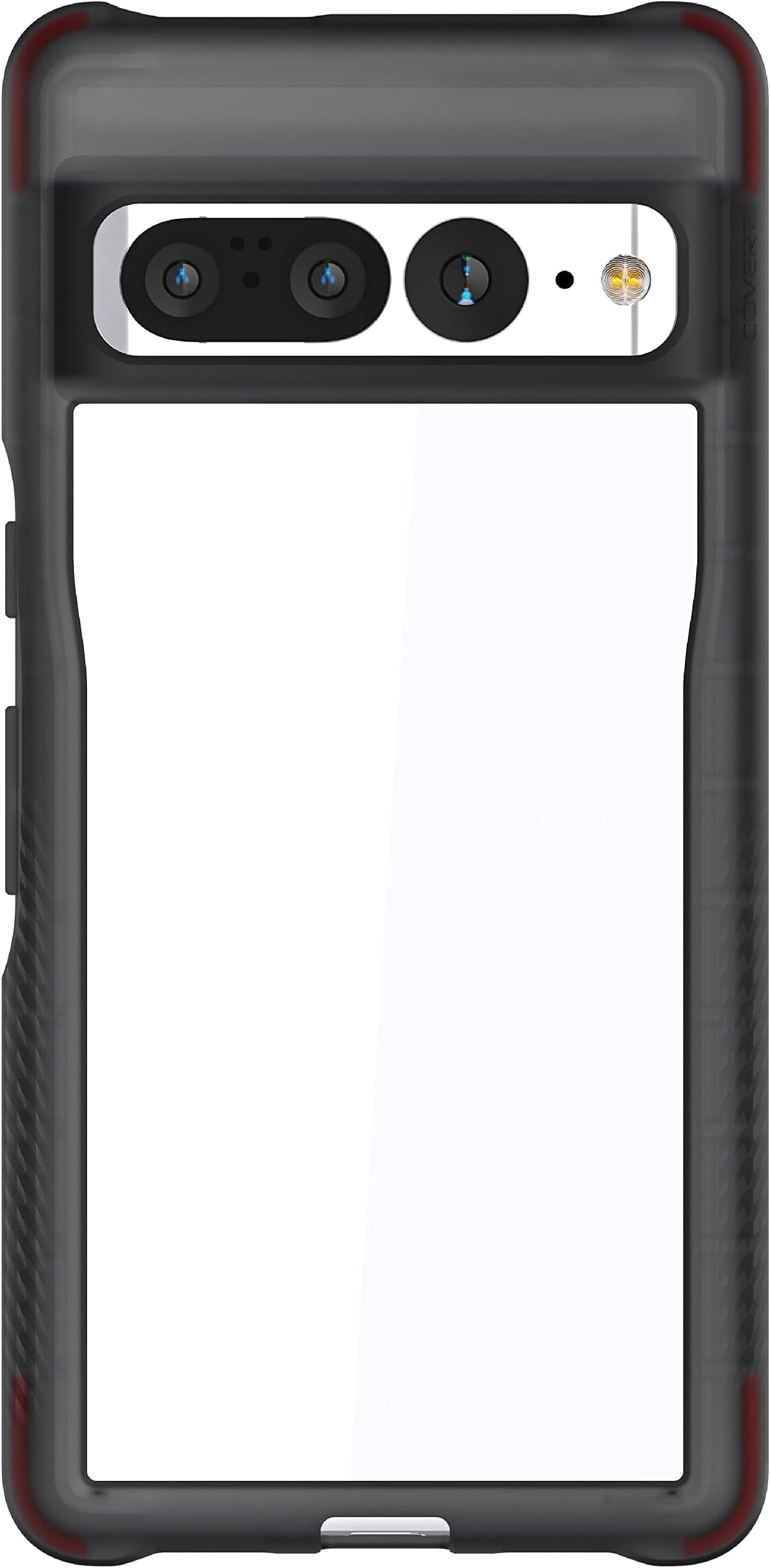 Ghostek COVERT Pixel 7 Pro Case Clear with Ultra Thin Design and Non-Slip Grip Bumper Supports Wireless Charging Shockproof Protective Phone Covers Designed for 2022 Google Pixel 7 Pro (6.7in) (Smoke)