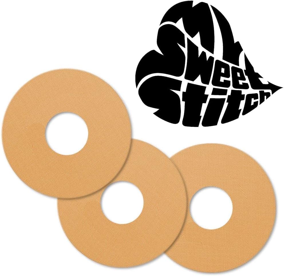 10 x Freestyle Libre 3 Sensor Covers, Ringpatch, Last Up to 14 Days, Sweat & Waterproof, CGM, Glucose Monitor Protection, Beige