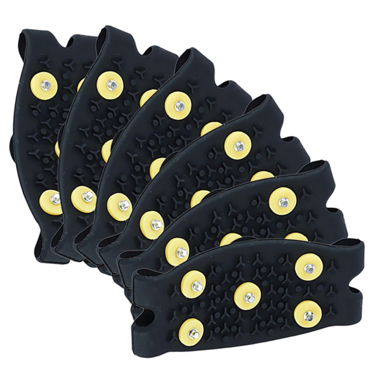 COLLBATH Snow and Ice Crampons Anti-Slip Shoe Covers Gripper Spikes for Outdoor Sports