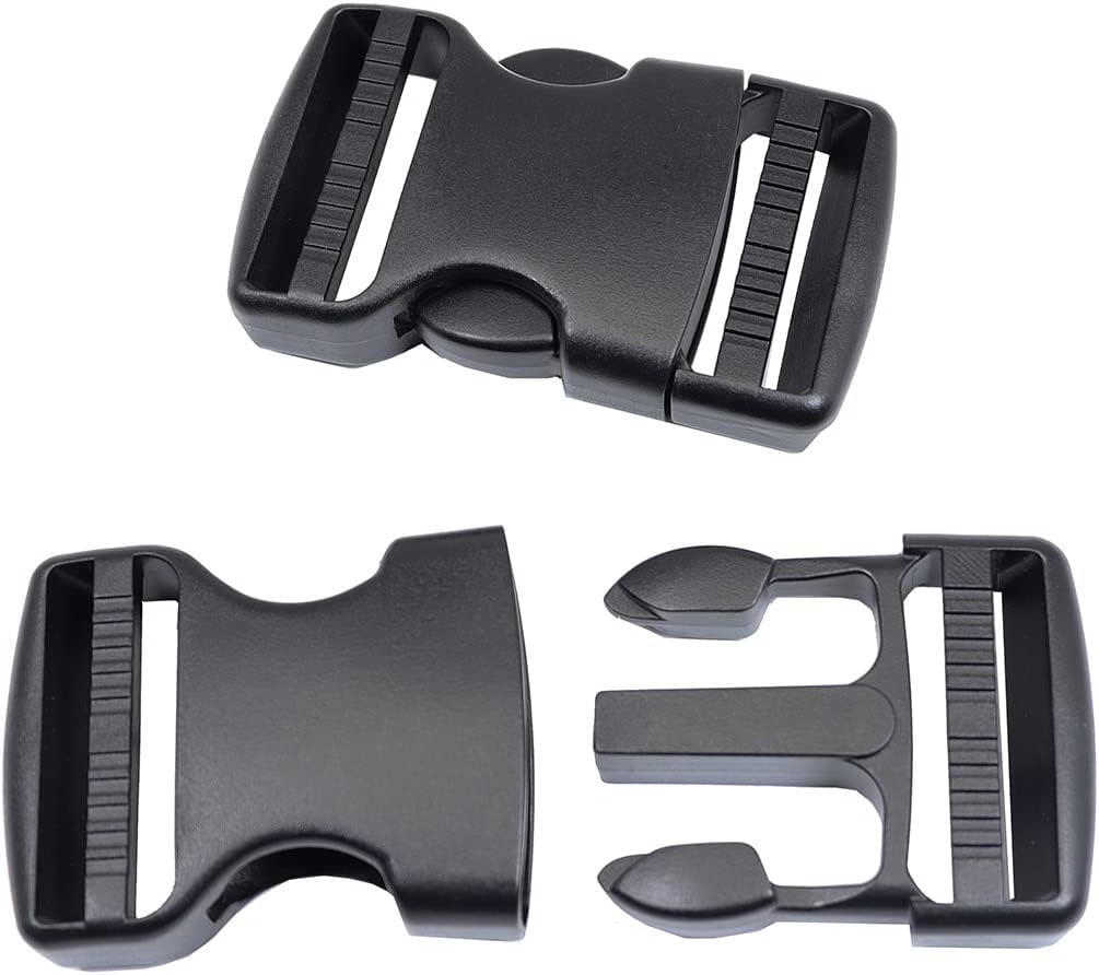 Side Release Buckles Heavy Duty Plastic Buckle Snap Clips Clasps Backpack Buckle Replacement for Strap