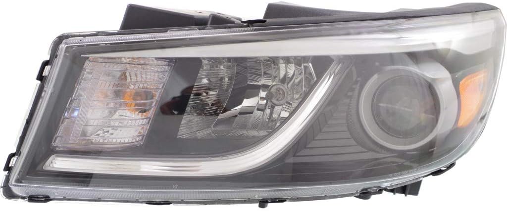 CarLights360: For 2015 16 17 2018 Kia Sedona Headlight Assembly Driver Side w/Bulbs Black Housing DOT Certified For KI2502181