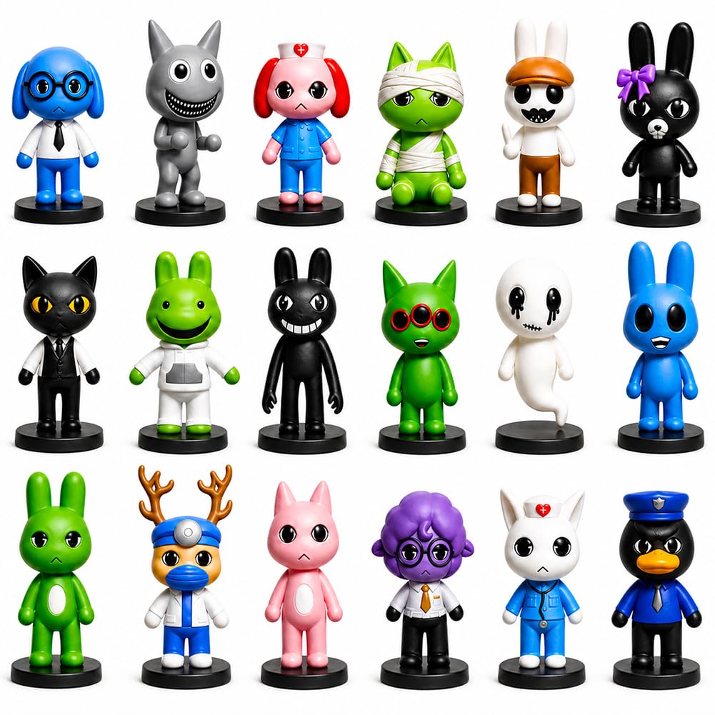 Kouipoie 18PCS Animal Hospital Action Figures Set