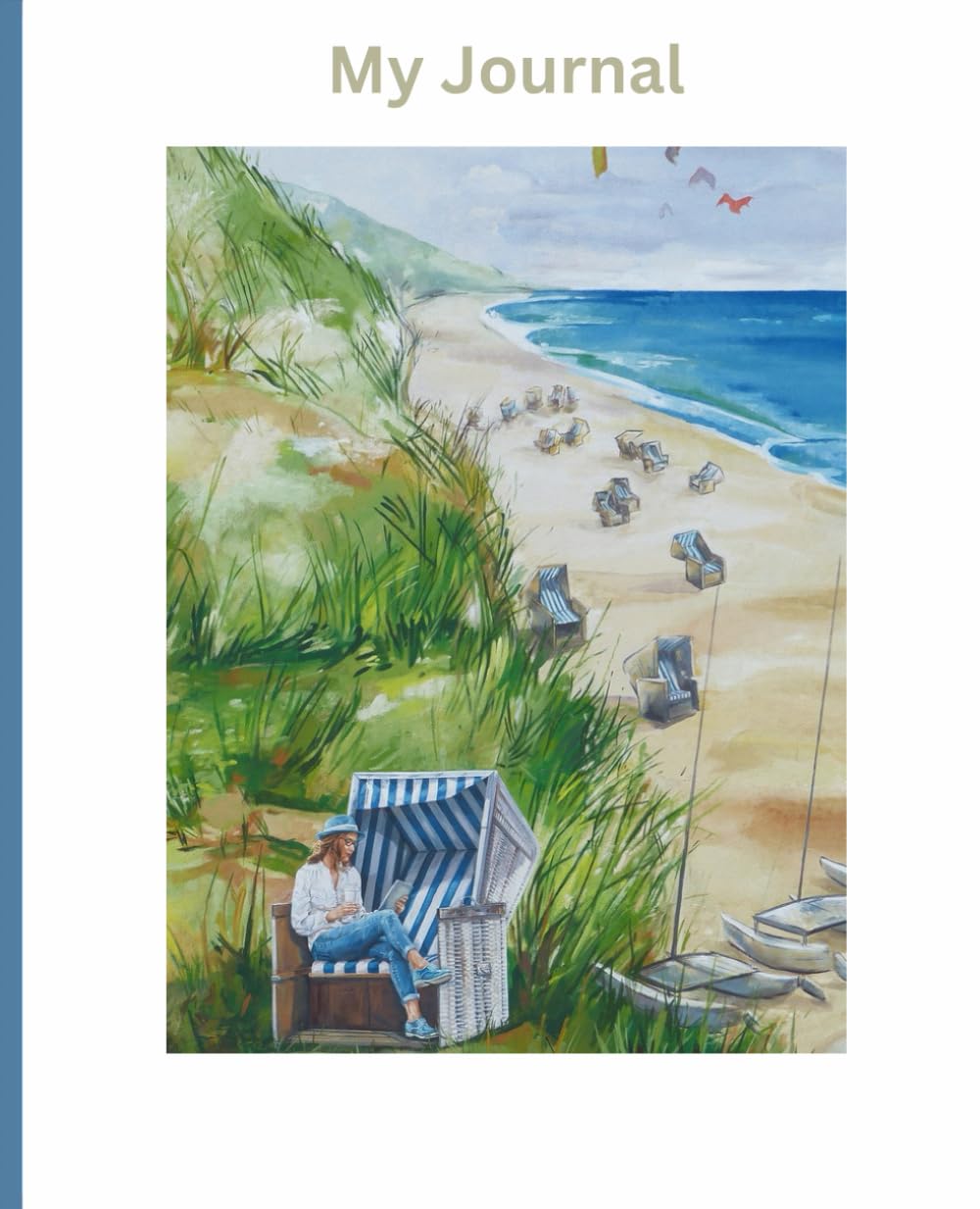 Beach Day – 110 Page lined journal notebook