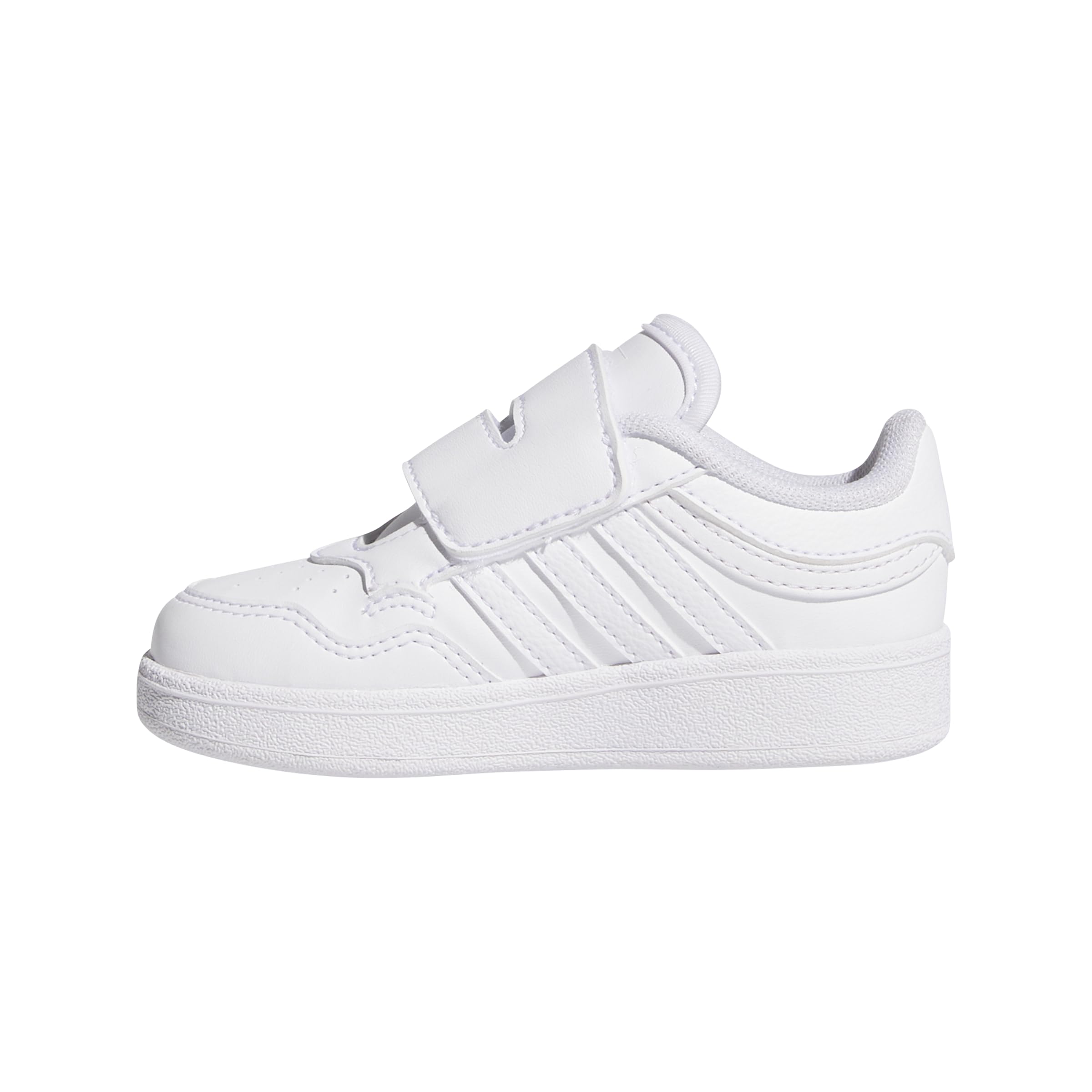 adidas Baby Hoops 4.0 Basketball Sneaker, White/White/White, 6 US Unisex Infant