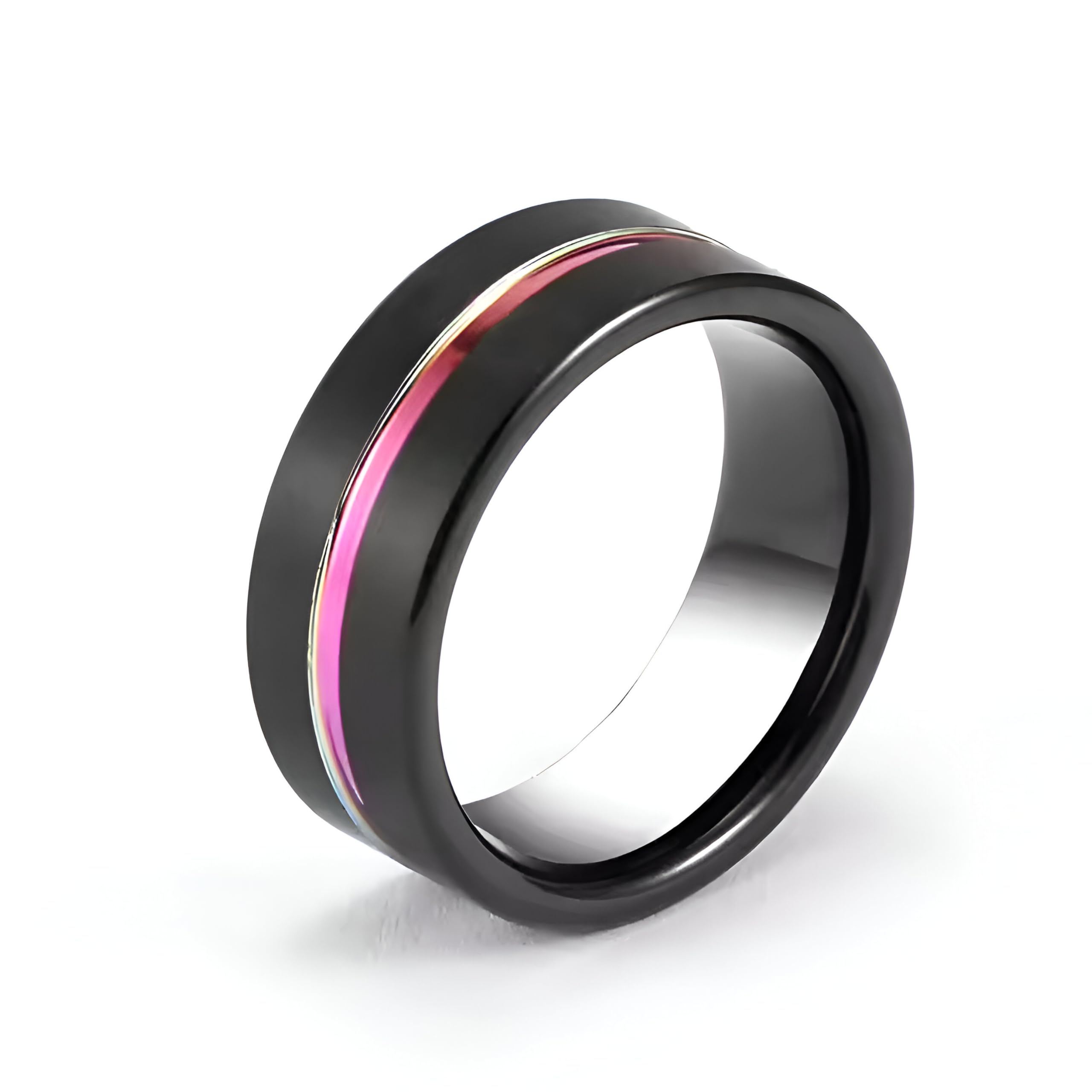 Electric Colourful Line Ring For Women And Men Stainless Steel Ring For Women And Men Gift For Him Her-image-40