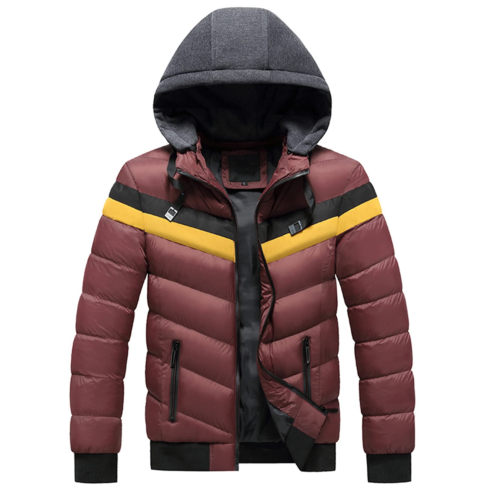 Piumino Giacca Giubbino Trapuntato Da Uomo Giacca Militare Parka Mezza Stagione Inverno Caldo Spesso Maglioni Giacca Esterna Uomo Con Cappuccio