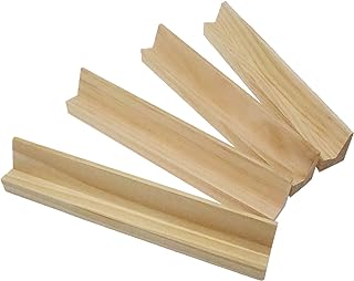 Wooden Domino Trays Set of 4,Wood Domino Racks, Domino Holders for Domino Tiles (Domino Trays)
