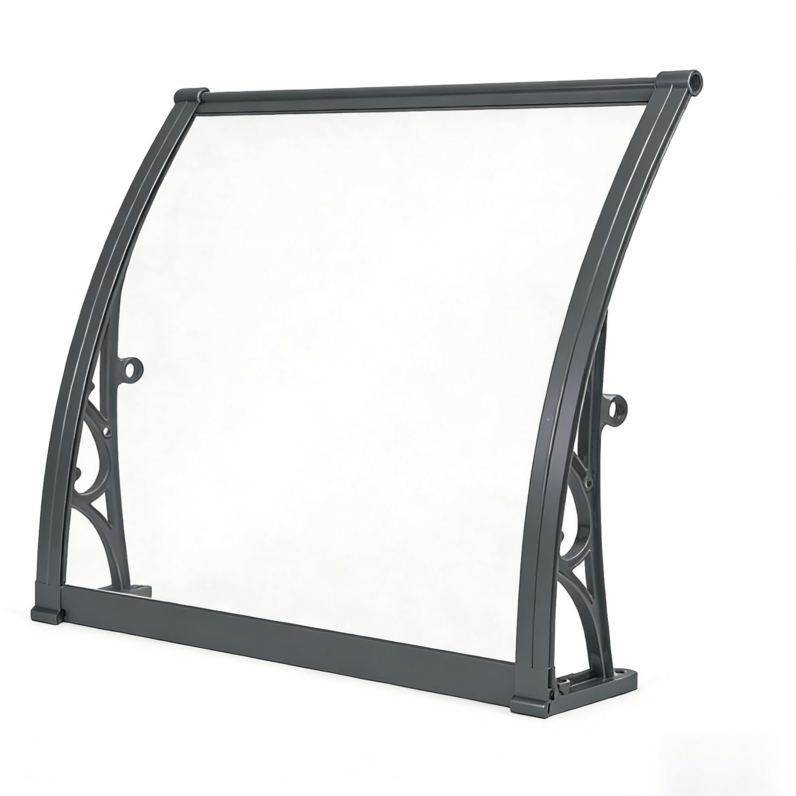 GJMSSMY Techo de Entrada de Aluminio Inoxidable, Frontal Resistente al Viento, Protector Transparente de, Cubierta Exterior para Lluvia y Sol.