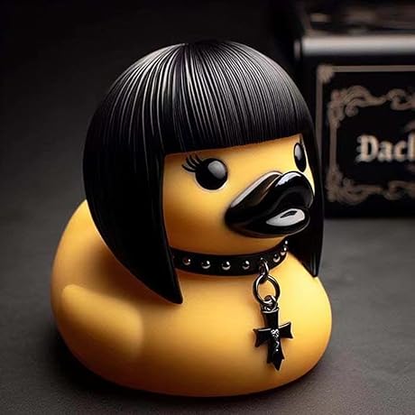 Gothic Office Darkly Delightful Duck Figurine