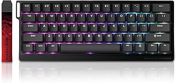 mad60he木製カスタム　ラピッドトリガーキーボード Amazon.com: ZMX MADLIONS MAD 60 HE Rapid Trigger RGB Gaming