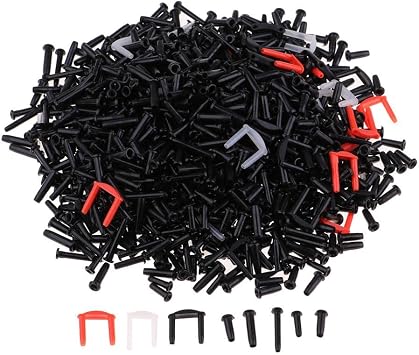 Badminton Racket Equipment Nylon Grommets String Protector, Black-Mixed