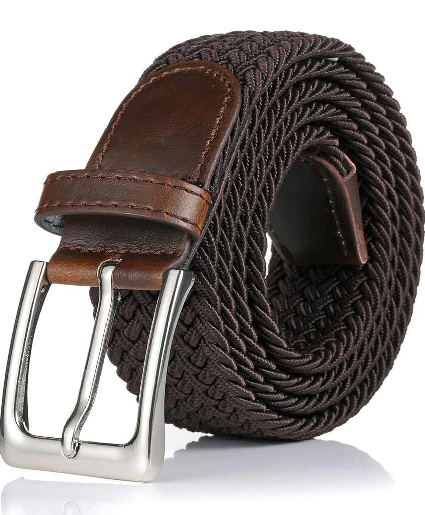 jettream Canvas Belt For Men, Braided Stretchable Belt For Men & Women, Woven Fabric Hole Free Belt, Adjustable Upto 40 Inch Waist Size (Pack Of 1)-picture-35