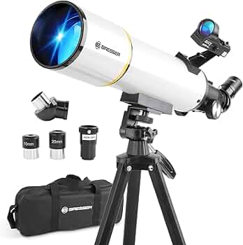 Amazon.com : High Powered Telescope for Adults - 80mm Aperture
