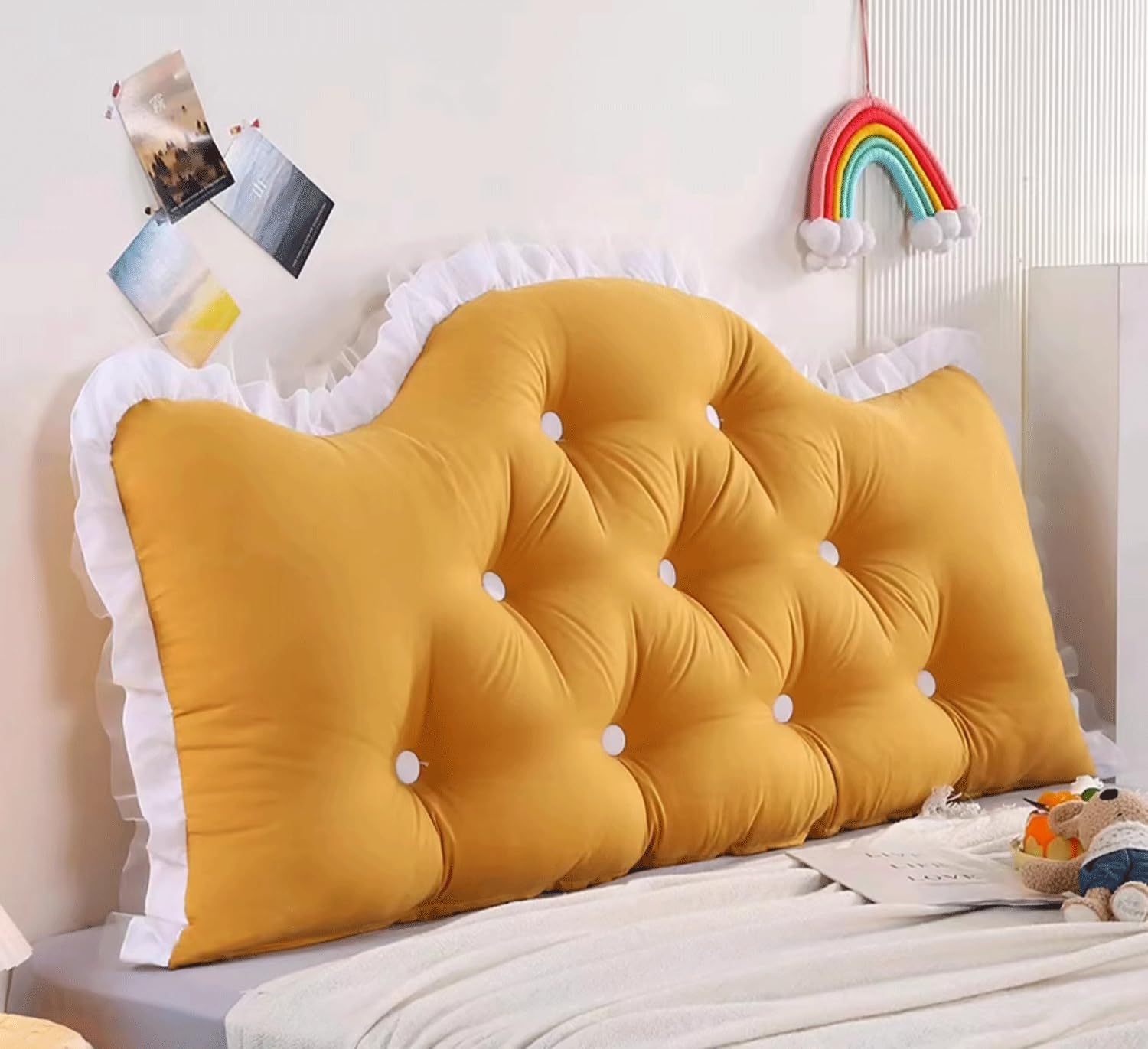 Coussin de chevet 200cm pour soulager le dos et lire confortablement