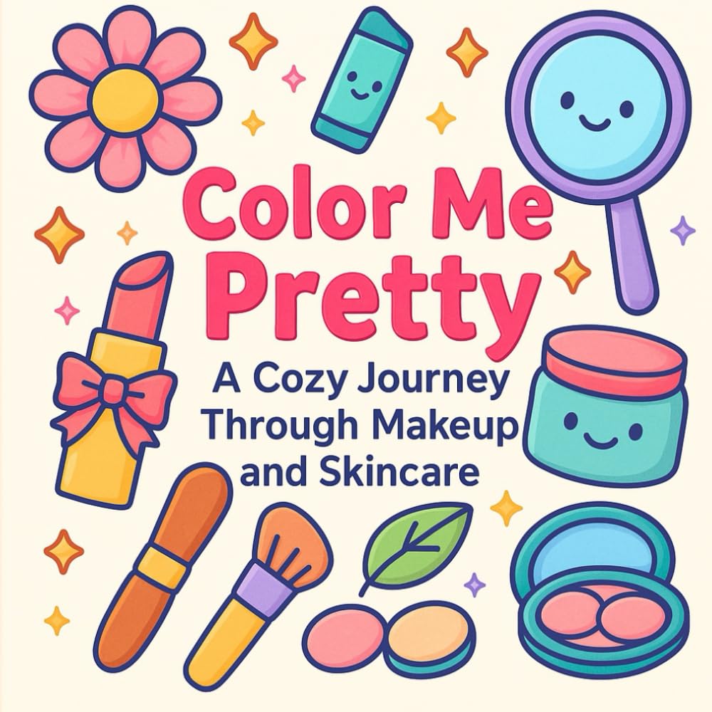 Color Me Pretty - A Cozy Journey Through Makeup and Skincare: A Cozy Coloring Book of Beauty, Makeup & Skincare for Relaxation