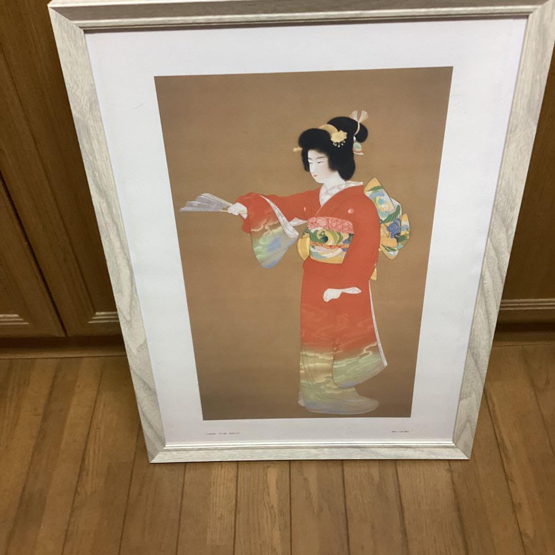 上村松園　　【　昭和　11年作　　序の舞　】　大塚工芸社　　複製画　額装 Amazon.co.jp: 上村松園 11年作 序の舞 大塚工芸社 複製画 額装