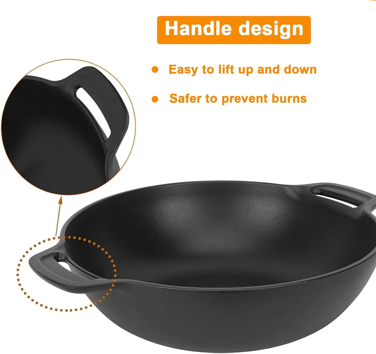 "7425 Gourmet BBQ System Wok for Any Gourmet BBQ System Accessories, Spirit & Spirit II 200/300 SER, Spirit E-210, SpiritE-310, Genesis II E-310, Genesis II LX S-440, Cast Iron"