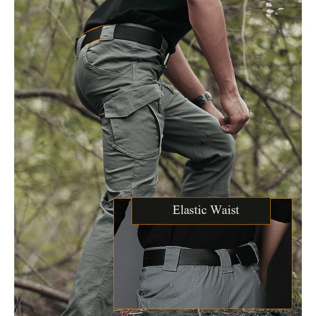 Taktische Hose für Herren, elastische Kampfhose mit mehreren Taschen zum Wandern und Jagen, gerades Bein-Design, langlebige und vielseitige Outdoor-Ausrüstung