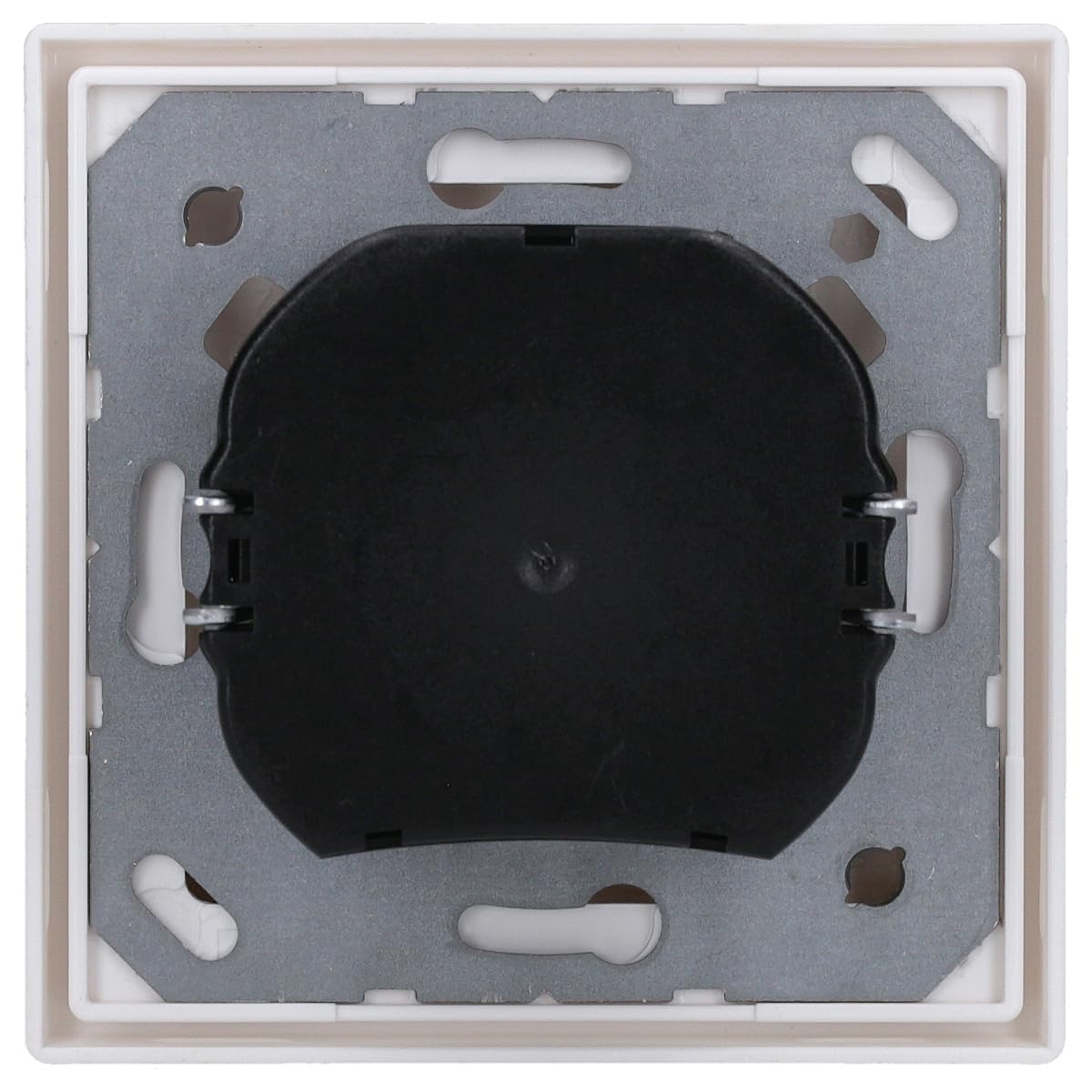 JUNG Serie LS Drehdimmer Set Alpinweiß | mit 1730DD Drehdimmer Standard LED, LS1740WW Abdeckung mit Drehknopf, LS981WW Rahmen 1-fach