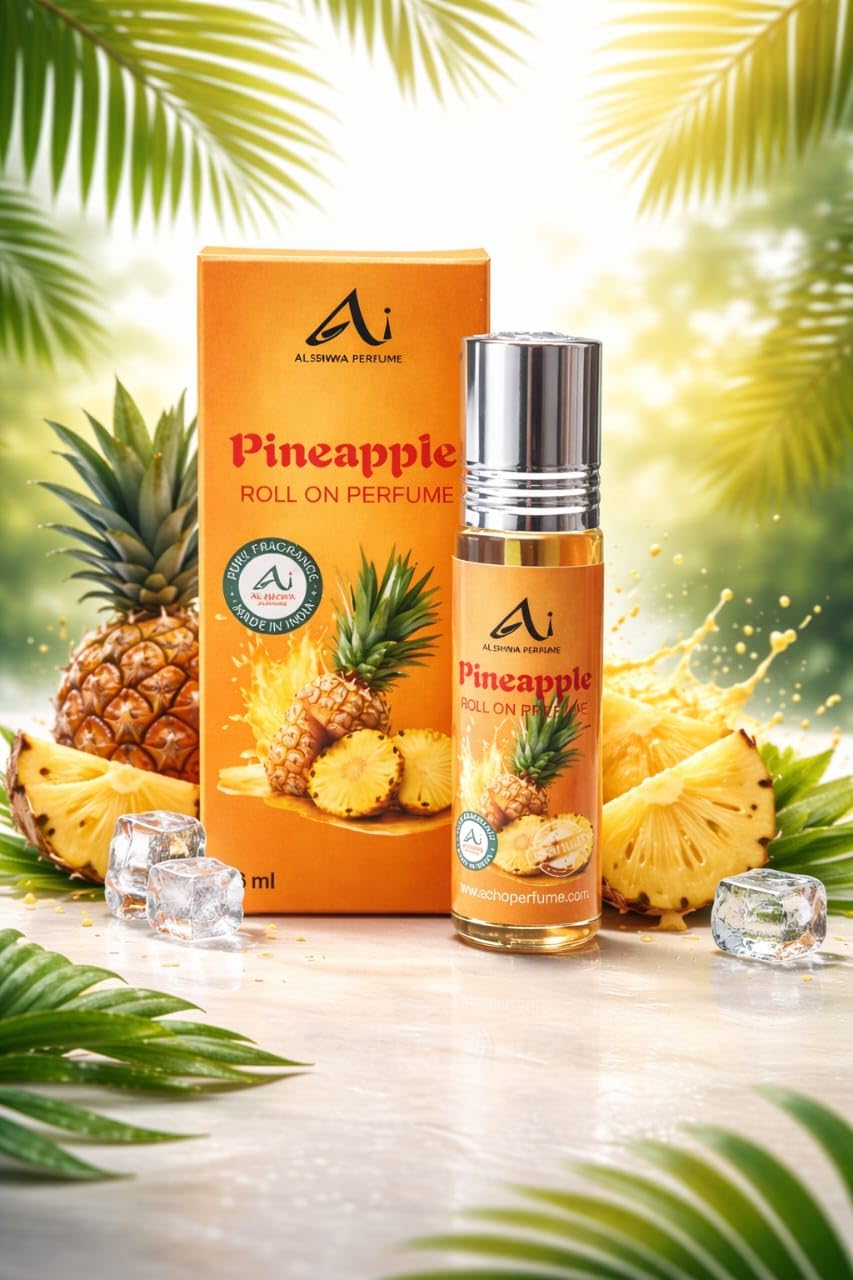 Pineapple Roll On Attar Perfume Unisex, Travel Friendly, Convenient, Alcohol-Free, Long Lasting, Eco-Friendly Design, Flavour Tropical Fragrance (6 ml)-image-24