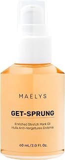 MAËLYS Cosmetics GET-SPRUNG Enriched Stretch Mark Oil - Body Oil for Stretch Marks - Fades Appearance & Reduces Visible Intensity