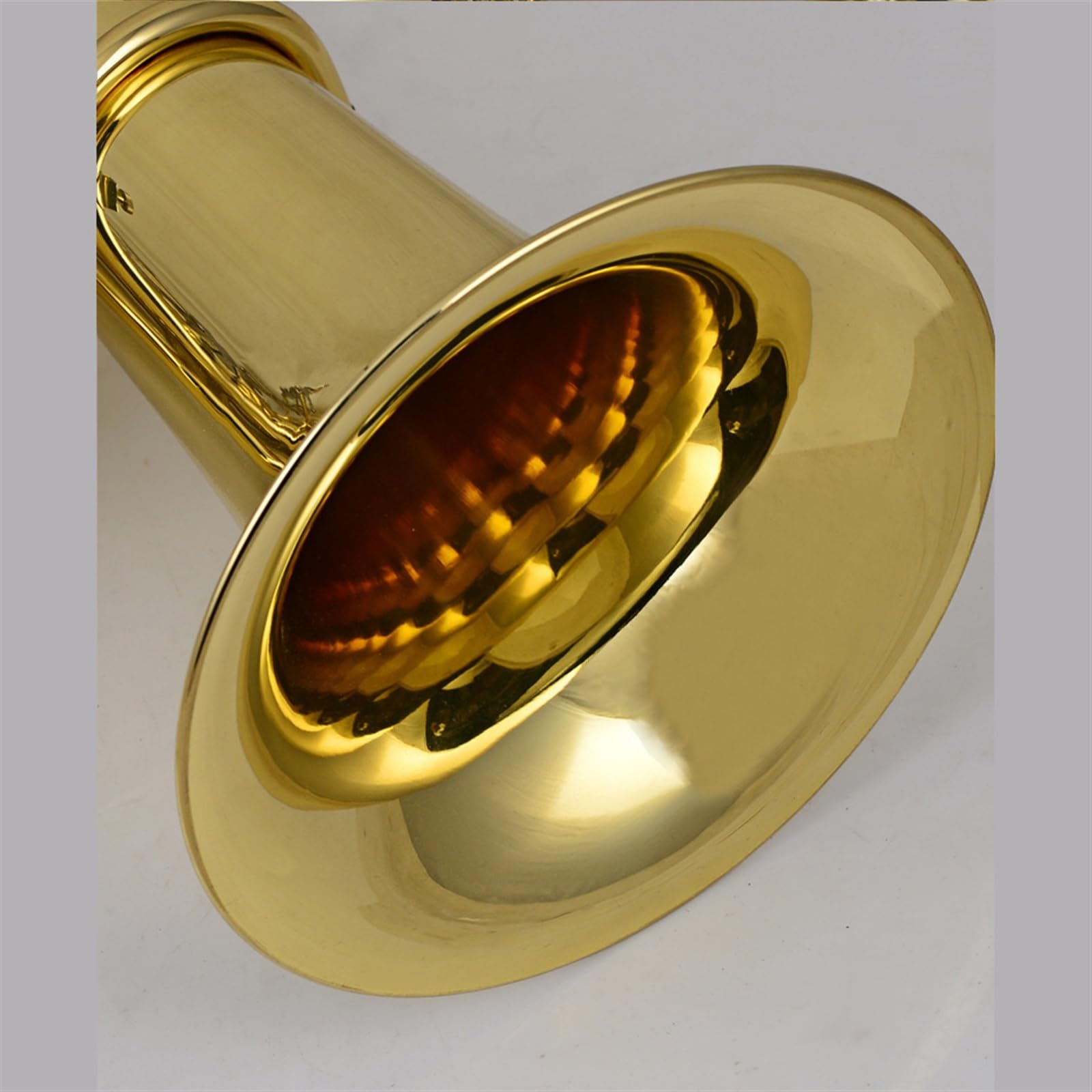 Messing Lackiertes, Goldfarbenes Bariton-Trompetenblasinstrument Mit 4 Flachen Klappen, Mundstück Und Zubehör Euphonium für Anfänger