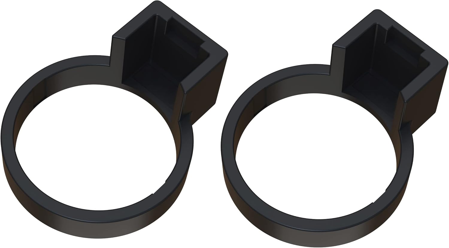 Tesla Model 3/Y Charger Lock for J1772 Adapter (Compatible with Non Flange Adapter) [Black] [2Packs]