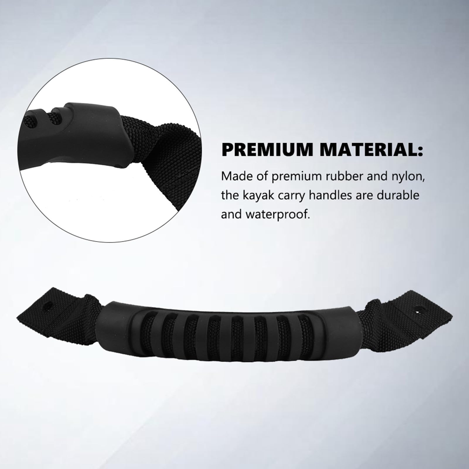 Poignée De Transport Latérale De Bateau De Canoë De Kayak Avec Corde En